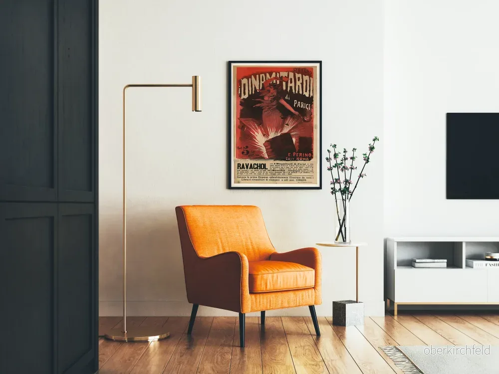 Vintageposter I Dinamitardi di Parigi Ravachol för väggdekoration - Bild 2