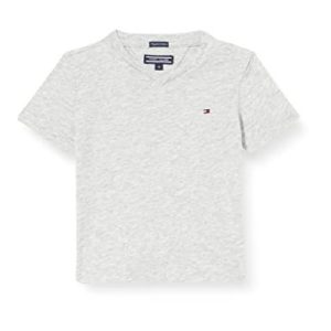 Tommy Hilfiger pojkar T tröja Boys Basic Vn Knit S/S, Grå ljung, 110 8719702624842 Tommy Hilfiger pojkar T tröja Boys Basic Vn Knit S/S, Grå ljung, 110 8719702624842