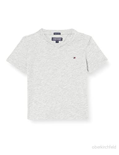 Tommy Hilfiger pojkar T tröja Boys Basic Vn Knit S/S, Grå ljung, 110 8719702624842
