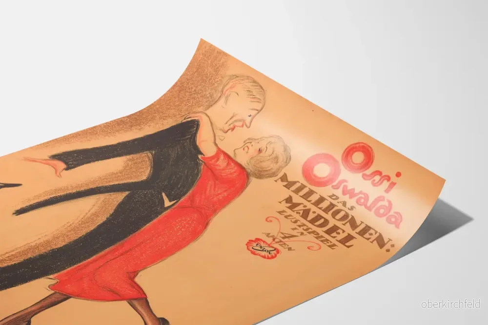 Vintageposter av Ossi Oswalda "Das Millionen Mädel" - Bild 3