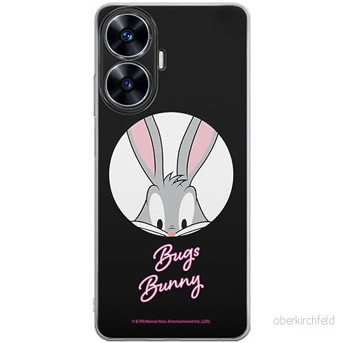 ERT GROUP mobiltelefonfodral för Realme C55 originalt och officiellt licensierat Looney Tunes mönster Bugs 023 optimalt anpassad till formen på mobiltelefonen, fodral tillverkad av TPU plast 5905795089399