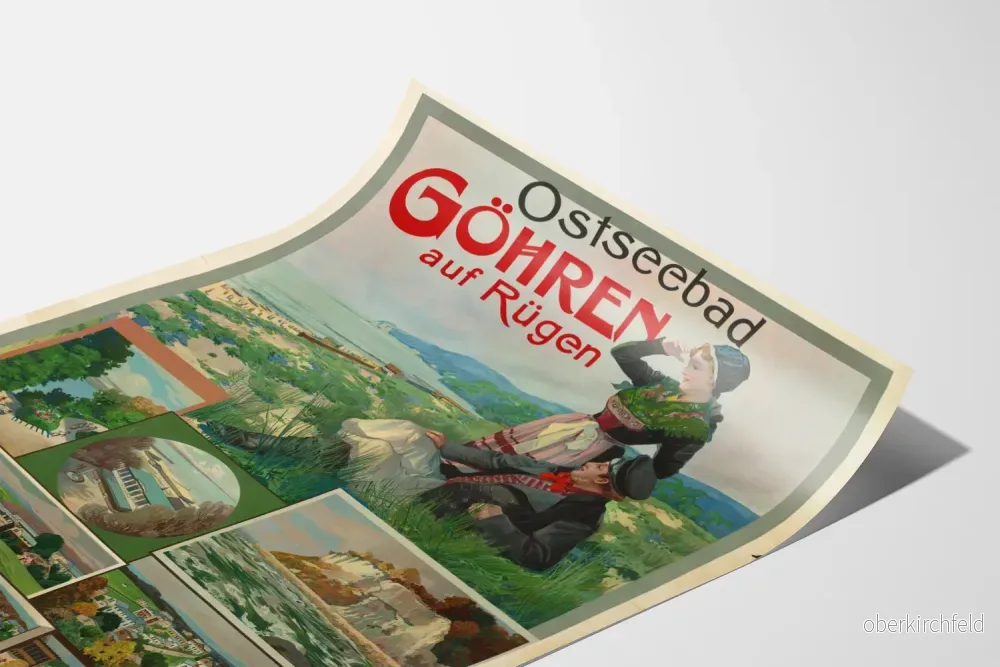 Vintage inredningsposter av Ostseebad Göhren på Rügen - Bild 3