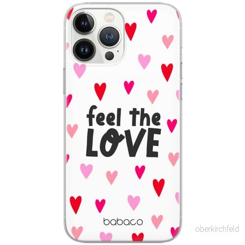 ERT GROUP mobiltelefonfodral för Apple Iphone 6 PLUS originalt och officiellt licensierat Babaco mönster Feel the love 001 Vit optimalt anpassad till formen på mobiltelefonen, gedeeltelijk transparant 5904805036910