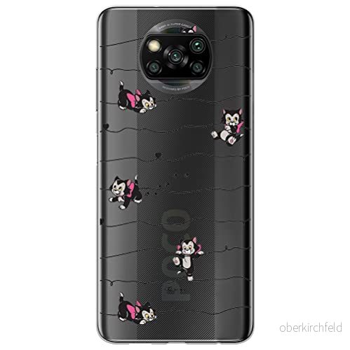 ERT GROUP mobiltelefonfodral för Xiaomi POCOPHONE X3 originalt och officiellt licensierat Disney mönster Cat Figaro 001 optimalt anpassad till formen på mobiltelefonen, gedeeltelijk transparant 5903537121000
