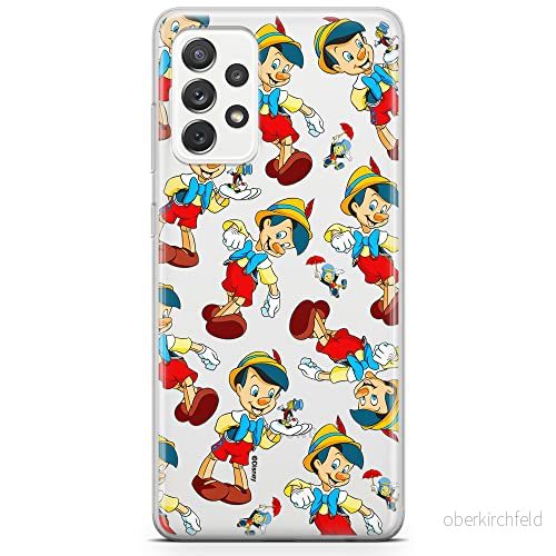 ERT GROUP mobiltelefonfodral för Samsung A52 5G / LTE 4G A52S originalt och officiellt licensierat Disney mönster Pinocchio 002, gedeeltelijk transparant 5905131814975