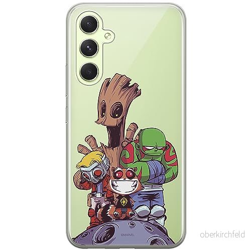ERT GROUP mobiltelefonfodral för Samsung A54 5G originalt och officiellt licensierat Marvel mönster Guardians of the Galaxy 017 anpassad till formen på mobiltelefonen, gedeeltelijk transparant 5905511814878