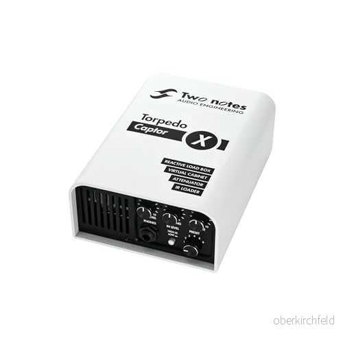 Two Notes Torpedo Captor X - Laddningsbox, dämpare, simulator, IR-loader och Stereo Expander Vit 3700673800309
