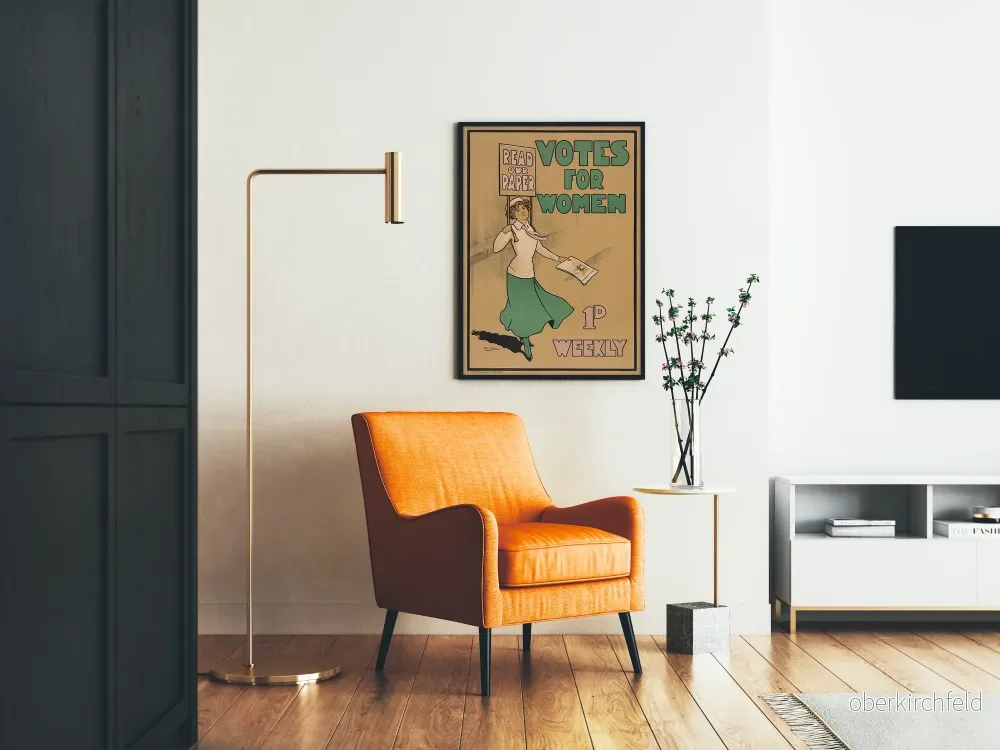 Vintageposter för Kvinnors Rättigheter - Engagerad Väggdekoration - Bild 2