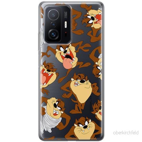 ERT GROUP mobiltelefonfodral för Xiaomi 11T 5G / PRO originalt och officiellt licensierat Looney Tunes mönster Tasmanian 005 anpassad till formen på mobiltelefonen, gedeeltelijk transparant 5905511624309