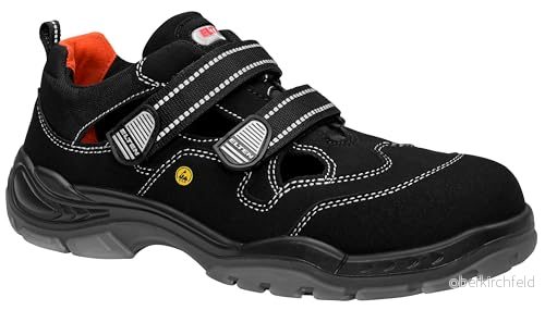ELTEN Säkerhetsskor SCOTT ESD S1, herr, textil, plastmössa (lättare än stålhätta), lätta, sportiga, svarta, storlek: 45 4030839197226