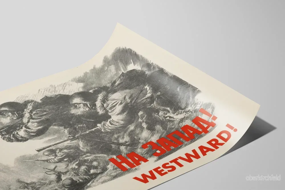 Vintage militärposter "Westward" – Historisk väggdekoration - Bild 2
