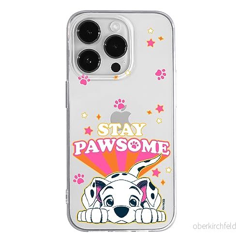 ERT GROUP mobiltelefonfodral för Iphone 14 PRO originalt och officiellt licensierat Disney mönster Dalmatian 007 optimalt anpassad till formen på mobiltelefonen, gedeeltelijk transparant 5905511991937