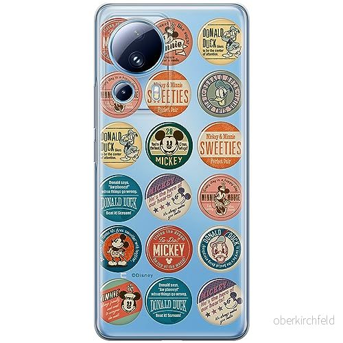 ERT GROUP mobiltelefonfodral för Xiaomi 13 LITE/CIVI 2 originalt och officiellt licensierat Disney mönster Mickey & Friends 003 anpassad till formen på mobiltelefonen, gedeeltelijk transparant 5905511917197
