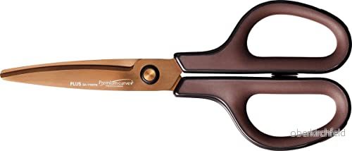 PLUS Japan, Fitcut Curve premium titanbeläggning i brun, 17,5 cm lång 4977564675028