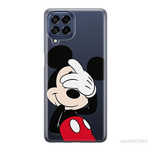 ERT GROUP mobiltelefonfodral för Samsung M33 5G originalt och officiellt licensierat Disney mönster Mickey 003 optimalt anpassad till formen på mobiltelefonen, gedeeltelijk transparant 5905511346485