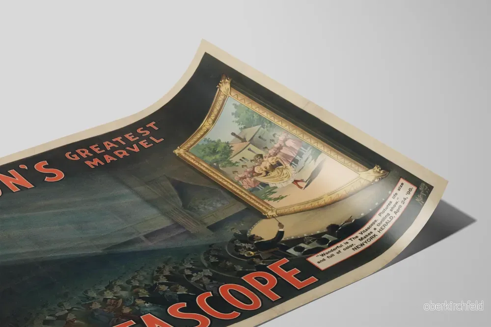 Vintageposter Edisons största underverk - Vitascope - Bild 2