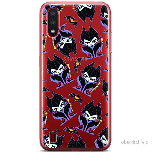 ERT GROUP mobiltelefonfodral för Samsung A01 originalt och officiellt licensierat Disney mönster Maleficent 004 optimalt anpassad till formen på mobiltelefonen, gedeeltelijk transparant 5905131483560
