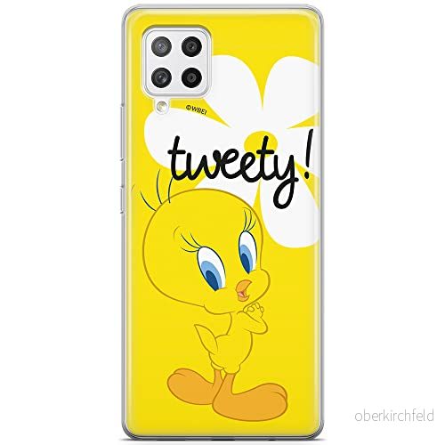 ERT GROUP mobiltelefonfodral för Samsung A42 5G originalt och officiellt licensierat Looney Tunes mönster Tweety 005 optimalt anpassad till formen på mobiltelefonen, fodral tillverkad av TPU plast 5903040254233