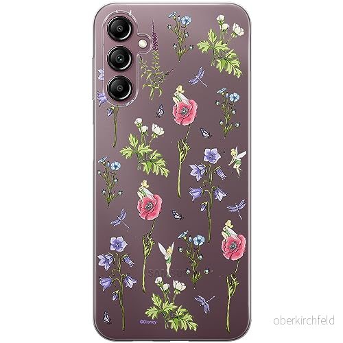 ERT GROUP mobiltelefonfodral för Samsung A14 4G/5G originalt och officiellt licensierat Disney mönster Tinker Bell 004 optimalt anpassad till formen på mobiltelefonen, gedeeltelijk transparant 5905511824754