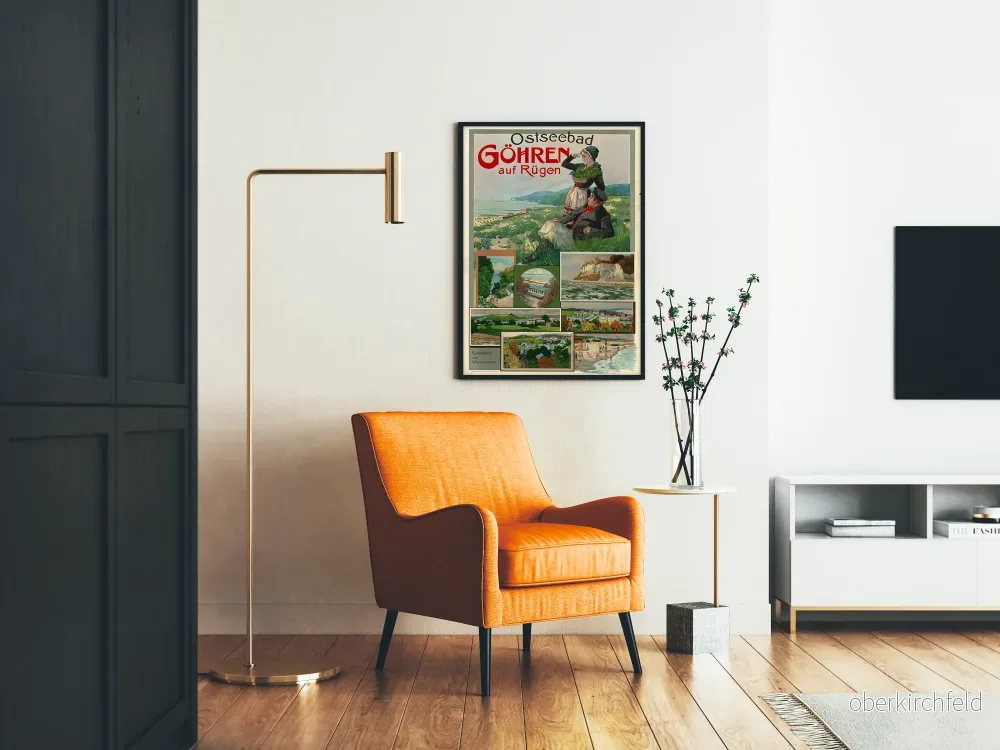 Vintage inredningsposter av Ostseebad Göhren på Rügen - Bild 2