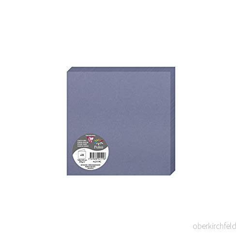 Clairefontaine Ref 2119C Pollen vikta kort (paket med 25 ark) 160 x mm storlek, 210 gsm kort, bläckstråleskrivare och laserskrivarkompatibel, syrafri förgätmigej blå 3329680021196