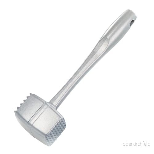 Westmark kötthammare, längd: 24 cm, aluminium, speciell livsmedelssäker beläggning, Robusto Spezial, silver, 62002260 4004094620065 Westmark kötthammare, längd: 24 cm, aluminium, speciell livsmedelssäker beläggning, Robusto Spezial, silver, 62002260 4004094620065