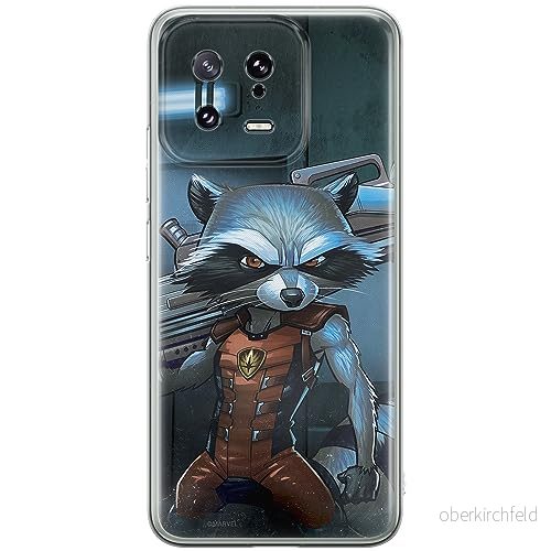 ERT GROUP mobiltelefonfodral för Xiaomi 13 originalt och officiellt licensierat Marvel mönster Rocket 001 optimalt anpassad till formen på mobiltelefonen, fodral tillverkad av TPU plast 5905511912246