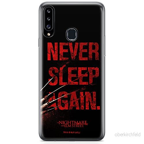 ERT GROUP mobiltelefonfodral för Samsung A20S originalt och officiellt licensierat Horror mönster Nightmare of Elm Street 003 anpassad till formen på mobiltelefonen, fodral tillverkad av TPU plast 5905511075507