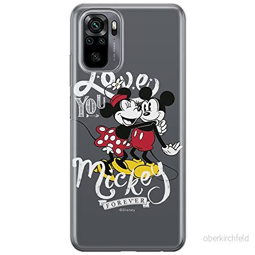 ERT GROUP mobiltelefonfodral för Xiaomi REDMI NOTE 10/ 10S originalt och officiellt licensierat Disney mönster Mickey & Minnie 001, fodral tillverkad av TPU plast 5903537182179