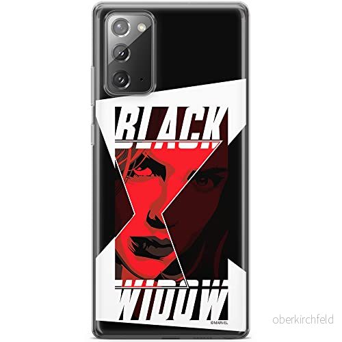 ERT GROUP mobiltelefonfodral för Samsung GALAXY NOTE 20 originalt och officiellt licensierat Marvel mönster Black Widow 012 anpassad till formen på mobiltelefonen, fodral tillverkad av TPU plast 5903040458877