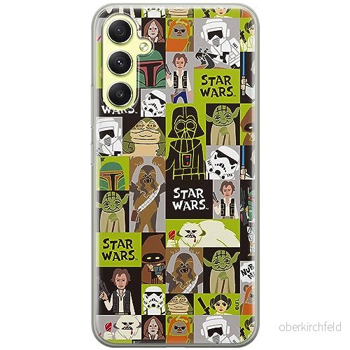 ERT GROUP mobiltelefonfodral för Samsung A34 5G originalt och officiellt licensierat Star Wars mönster 033 optimalt anpassad till formen på mobiltelefonen, fodral tillverkad av TPU plast 5905511779580