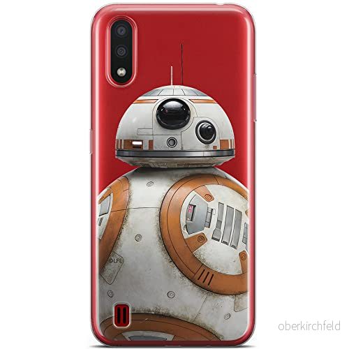 ERT GROUP mobiltelefonfodral för Samsung A01 originalt och officiellt licensierat Star Wars mönster BB 8 002 optimalt anpassad till formen på mobiltelefonen, gedeeltelijk transparant 5904805428449