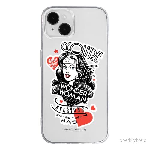 ERT GROUP mobiltelefonfodral för Apple Iphone 14 PLUS originalt och officiellt licensierat DC mönster Wonder Woman 014 optimalt anpassad till formen på mobiltelefonen, gedeeltelijk transparant 5905131905710