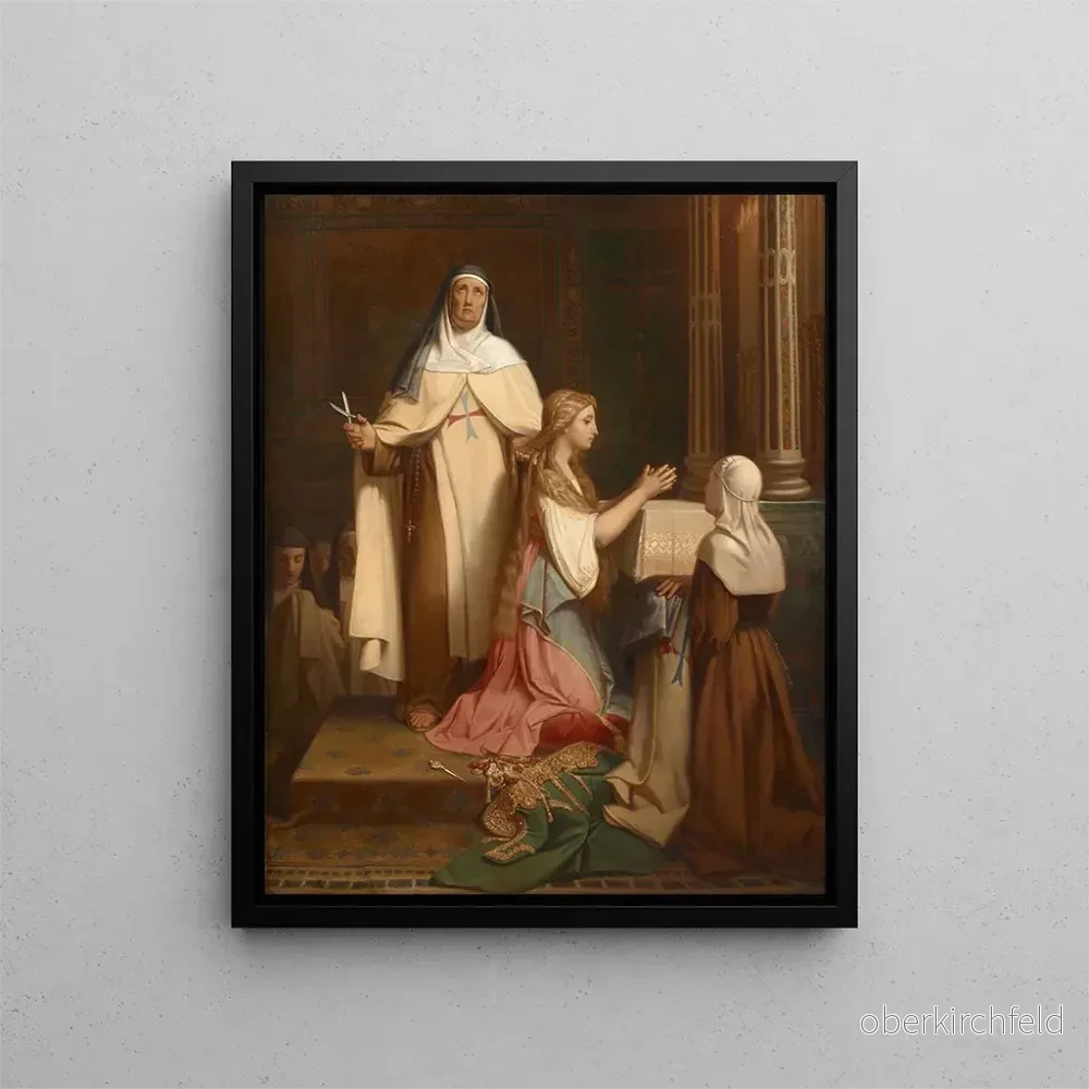 Målning Une prise de voile – Adolphe Roger | Konsttryck Målning Une prise de voile – Adolphe Roger | Konsttryck