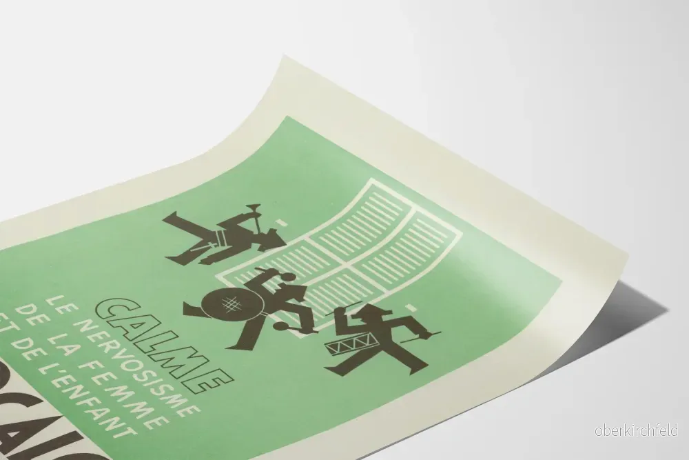Vintageposter Borocalcyl - Retro väggdekoration och grafiska designer - Bild 3