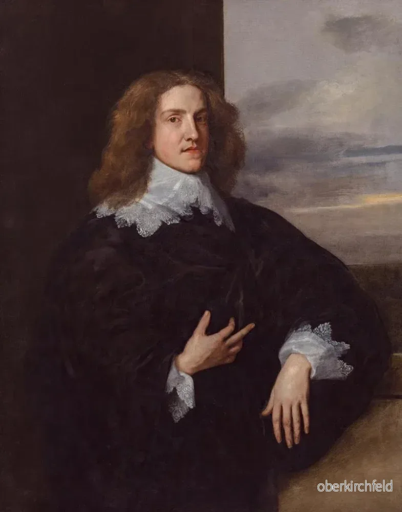 Målning ung herre - Antoine van Dyck | Konsttryck - Bild 2