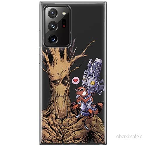 ERT GROUP mobiltelefonfodral för Samsung Galaxy NOTE 20 ULTRA originalt och officiellt licensierat Marvel mönster Guardians of the 001, gedeeltelijk transparant 5903040356531