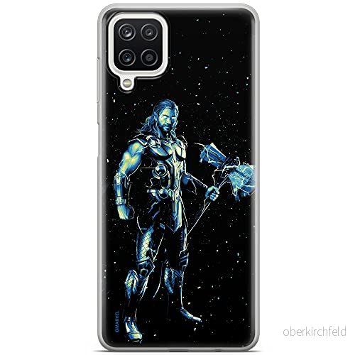 ERT GROUP mobiltelefonfodral för Samsung A12 / M12 originalt och officiellt licensierat Marvel mönster Thor 004 Vit optimalt anpassad till formen på mobiltelefonen, fodral tillverkad av TPU plast 5904805162244