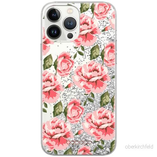 ERT GROUP mobiltelefonfodral för Apple Iphone 11 PRO originalt och officiellt licensierat Babaco mönster Flowers 013 Vit optimalt anpassad till formen på mobiltelefonen, med glitter overflow effekt 5903932607550
