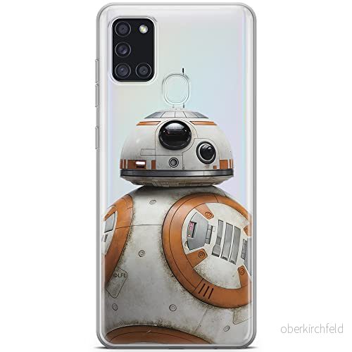 ERT GROUP mobiltelefonfodral för Samsung A21s originalt och officiellt licensierat Star Wars mönster BB 8 002 optimalt anpassad till formen på mobiltelefonen, gedeeltelijk transparant 5903040261323