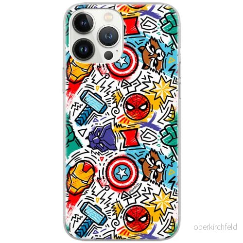 ERT GROUP mobiltelefonfodral för Samsung A50/A50s/A30s originalt och officiellt licensierat Marvel mönster Avengers 027 Vit anpassad till formen på mobiltelefonen, fodral tillverkad av TPU plast 5904805199776