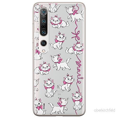 ERT GROUP mobiltelefonfodral för Xiaomi MI 10 / PRO originalt och officiellt licensierat Disney mönster Marie 008 optimalt anpassad till formen på mobiltelefonen, gedeeltelijk transparant 5905131786975