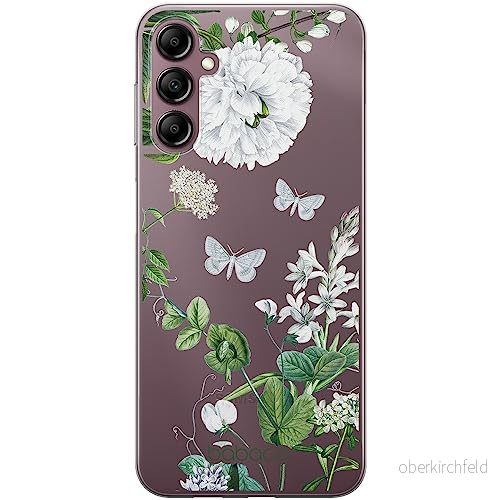 ERT GROUP mobiltelefonfodral för Samsung A14 4G/5G originalt och officiellt licensierat Babaco mönster Flowers 030 optimalt anpassad till formen på mobiltelefonen, gedeeltelijk transparant 5905511829629