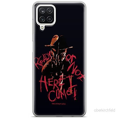 ERT GROUP mobiltelefonfodral för Samsung A12 / M12 F12 originalt och officiellt licensierat Horror mönster Nightmare of Elm Street 007, fodral tillverkad av TPU plast 5905511086466