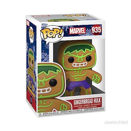 Pop Marvel Holiday Gingerbread Hulk Vinyl Figure 889698506601