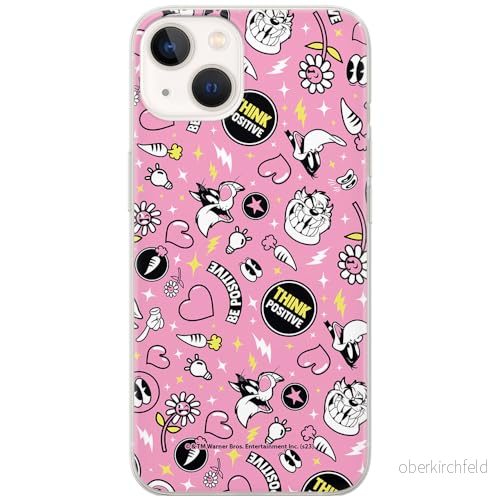 ERT GROUP mobiltelefonfodral för Iphone 13 originalt och officiellt licensierat Looney Tunes mönster 027 optimalt anpassad till formen på mobiltelefonen, fodral tillverkad av TPU plast 5905795132507