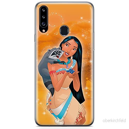 ERT GROUP mobiltelefonfodral för Samsung A20S originalt och officiellt licensierat Disney mönster Pocahontas and Meeko 001 anpassad till formen på mobiltelefonen, fodral tillverkad av TPU plast 5904805442001