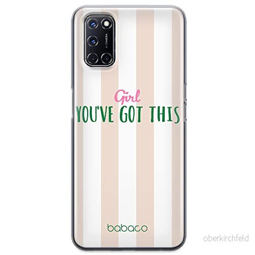 ERT GROUP mobiltelefonfodral för Oppo A92/ A72/ A52 originalt och officiellt licensierat Babaco mönster Positive vibes 004 anpassad till formen på mobiltelefonen, fodral tillverkad av TPU plast 5903932974195
