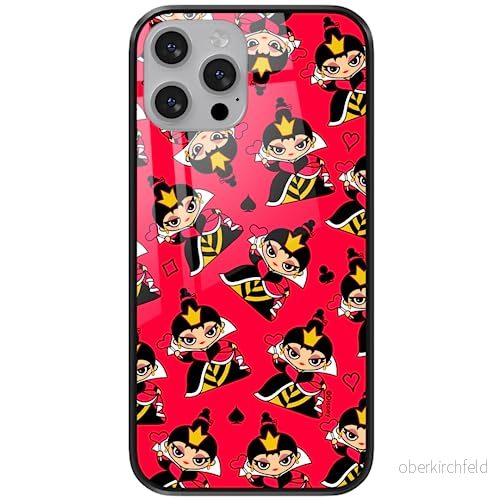 ERT GROUP mobiltelefonfodral för Apple Iphone 13 PRO MAX originalt och officiellt licensierat Disney mönster Queen of Hearts 002 tillverkad av härdat glas, skyddsfodral 5905131426437