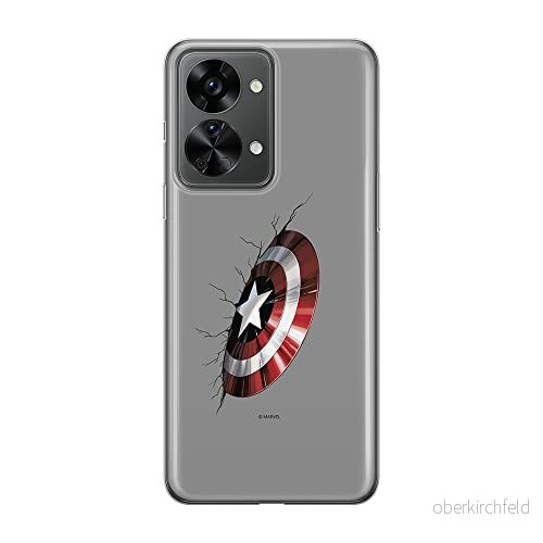 ERT GROUP mobiltelefonfodral för Oneplus NORD 2T 5G originalt och officiellt licensierat Marvel mönster Captain America 023 anpassad till formen på mobiltelefonen, fodral tillverkad av TPU plast 5905511265595